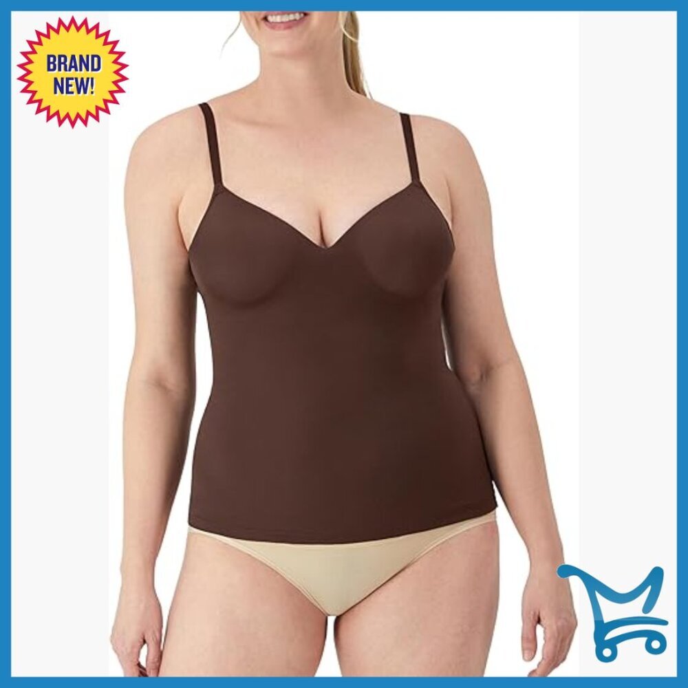 Firm Control Shapewear Cami with Wireless Bra, Medium, Tummy Tucking